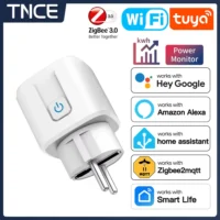 541440545 TNCE TUYA prise intelligente WiFi ou Zigbee3.0 prise EU 16A - 20A moniteur de